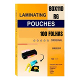 100un Plástico P Plastificação Rg identidade 80x110 0 05mm