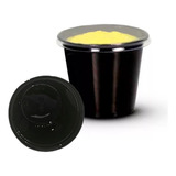 100unid Pote P Molho 60ml Preto Vinagrete Delivery G697