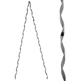 100x Alça Preformada P/ Cordoalha Dielétrica 60cm Preta.