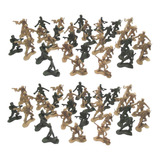 100x Coleção De Figuras De Soldados