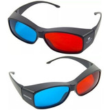 100x Óculos 3d Ultra Resistente Ótima Qualidade Red Cyan