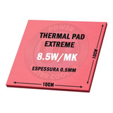100x Thermal Pad 0.5mm Extreme 8.5w/mk P/ Placa De Vídeo Vrm