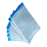 100x Saco Adesivado Plástico Transparente C Aba 15x25