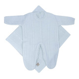 10165 Kit Saída Maternidade Trico Manta+macacão P/bebê
