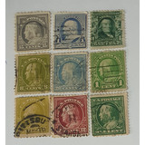 1021 Estados Unidos 9 Selos Benjamin Franklin
