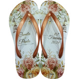 106 Chinelo Personalizado Casamento Lembrancinha