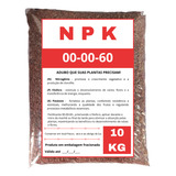 10kg Adubo 00 00 60 Npk Fertilizante Cloreto D Potássio Kcl Ecogarden Jardinagem