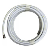10m Cabo Coaxial Antena Tv Banda Ku C Rg59 + 2 Conectores