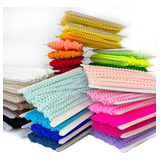 10m Fita Mini Pompom Grelot 10mm Diversas Cores Artesanato Cor Preto