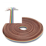 10mt Cabo Flat Cable 10 Vias 22awg Colorido 10x22