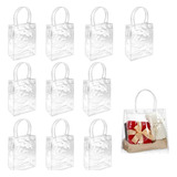 10pc Bolsa Transparente, Presente De Compras, 17.5x17.5x9.5