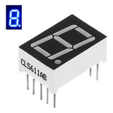 10pçs Display 7 Segmentos 1 Dígito 0,56 Polegada Azul Catodo