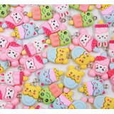 10pçs Pingente Picolé Pets Em Pares- Pulseira, Brinco, Colar