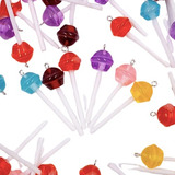 10pçs Pingente Pirulito Bolinha Pares Pulseira Brinco Colar