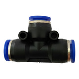 10pçs Conexão Pneumática União Em T 12mm Tee