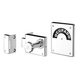10pcs Fechadura Soprano Livre Ocupado Cromado Banheiro