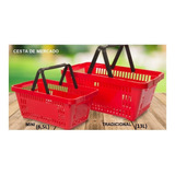 10un. Cesta Pequena Mini Cesta Mercado Supermercado 6 Litros