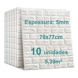 10un Adesivo Parede 3d Painel Revestimento Tijolinho 70x77