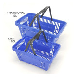 10un Cesta 34x22x14cm Mercado - Cm06 - Mini