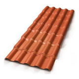 10un De Telha Precon Colonial Pvc 2.30x0.86 Ceramica