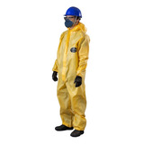 10un Macacão Segurança Ip 130 Roupa Proteção Química Limpeza