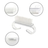 10un Mini Escovinhas Manicure Limpeza De Unha Tira Pó Salão