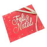 10un Postal Hot Stamping Feliz Natal - Coleção Natal 2023
