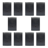 10un Tomada Dupla Usb Bivolt 15w 5v 3a Habitat Black Fame