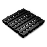 10un Estrado Deck Piso Mini Palete Modular 40x40cm Preto
