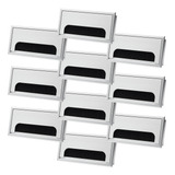 10un Passa Cabos De Mesa Retangular Anodizado Fosco 80x160mm