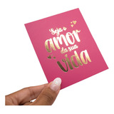 10un Postal Autocuidado Hot Stamping Seja O Amor