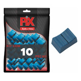 10x Botão Knob Mesa De Som Eixo 1x4mm - Deslizante - Azul