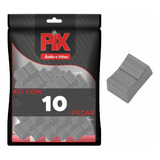 10x Botão Knob Mesa De Som Eixo 1x4mm - Deslizante - Cinza
