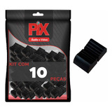 10x Botão Knob Mesa De Som Eixo 1x4mm - Deslizante - Preto