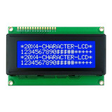 10x Display Lcd 2004 20x4 Backlight Azul Escrita Branca