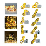 10x Fio Led Luz De Fada Decoração De Natal Pisca Pisca 2m
