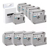10x Fita Compativel P/ Uso Rotulador Brother Pt-70 Pt0 Mk231
