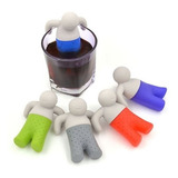 10x Infusor De Chá Boneco Silicone Filtro