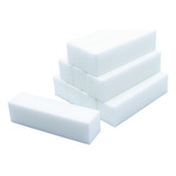 10x Lixa Bloco Polidora Unhas Fecha Poros Branca Unidade Pro