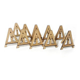 10x Mini Cavalete Em Mdf Cru 3mm Decoração 20 Cm Altura