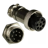 10x Par Conector Mike Circular Gx16 7 Vias 