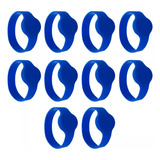 10x Tag Pulseira Silicone Azul Rfid 125khz Nice Linear-hcs