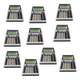10x Calculadora De Mesa 12 Dígitos Testa Dinheiro Falso