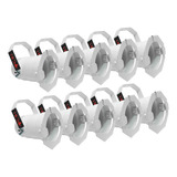 10x Canhão Refletor Par20 Branco Porta Gelatina Spot Cbi