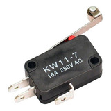 10x Chave Micro Switch Fim Curso Kw11 7 2 16a 29mm Roldana