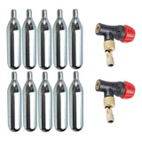 10x Cilindros Co2 16g Bike Ciclismo Speed Mtb 2 Valvulas