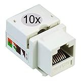 10x Conector Keystone Cat5E Fêmea Rj45 Tomada Original