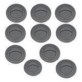 10x Difusor Ar Condicionado Universal 60mm Redondo Preto