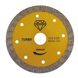 10x Disco De Corte Serra Mármore Diamantado Turbo Gold 110mm