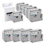10x Fita Compativel P Uso Rotulador Brother Pt 70 Pt0 Mk231